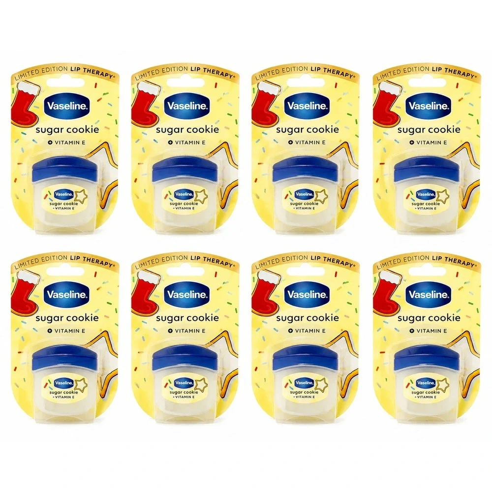 8-Vaseline Limited Edition Sugar Cookie Lip Therapy Vit E Holiday/Christmas Balm